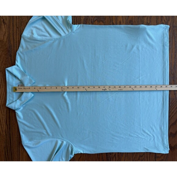 Callaway Polo Shirt Mens XL Blue White Striped Stretch Opti-Dri Golf Performance - Picture 7 of 10